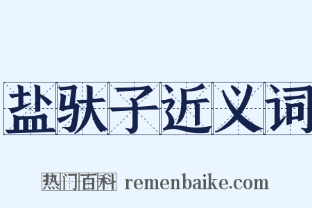 盐驮子近义词是什么意思的图片